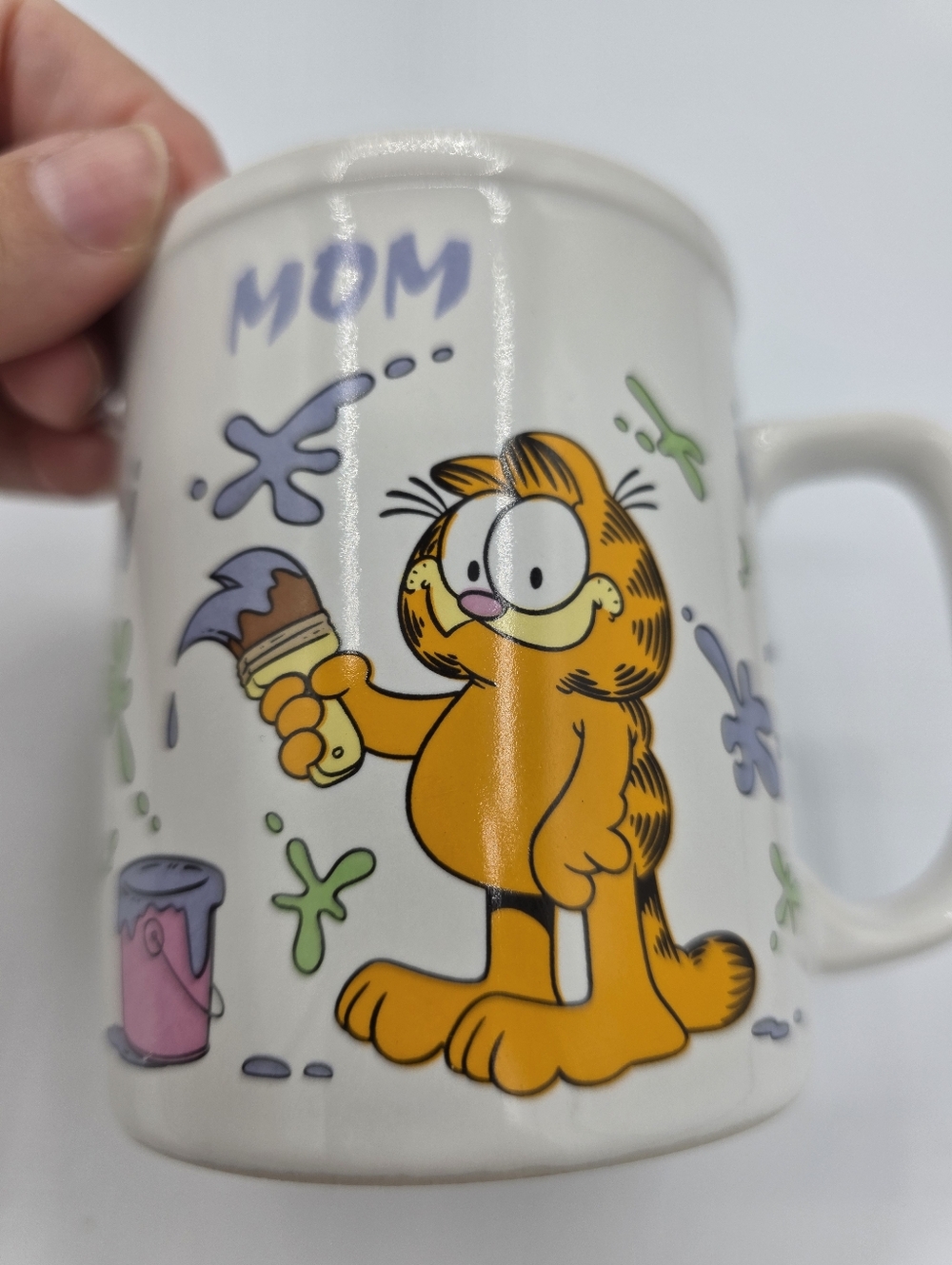 Vintage Garfield Mom Mug 1978 Enesco‎ Korea Coffee Cup Jim Davis Cat Collectible